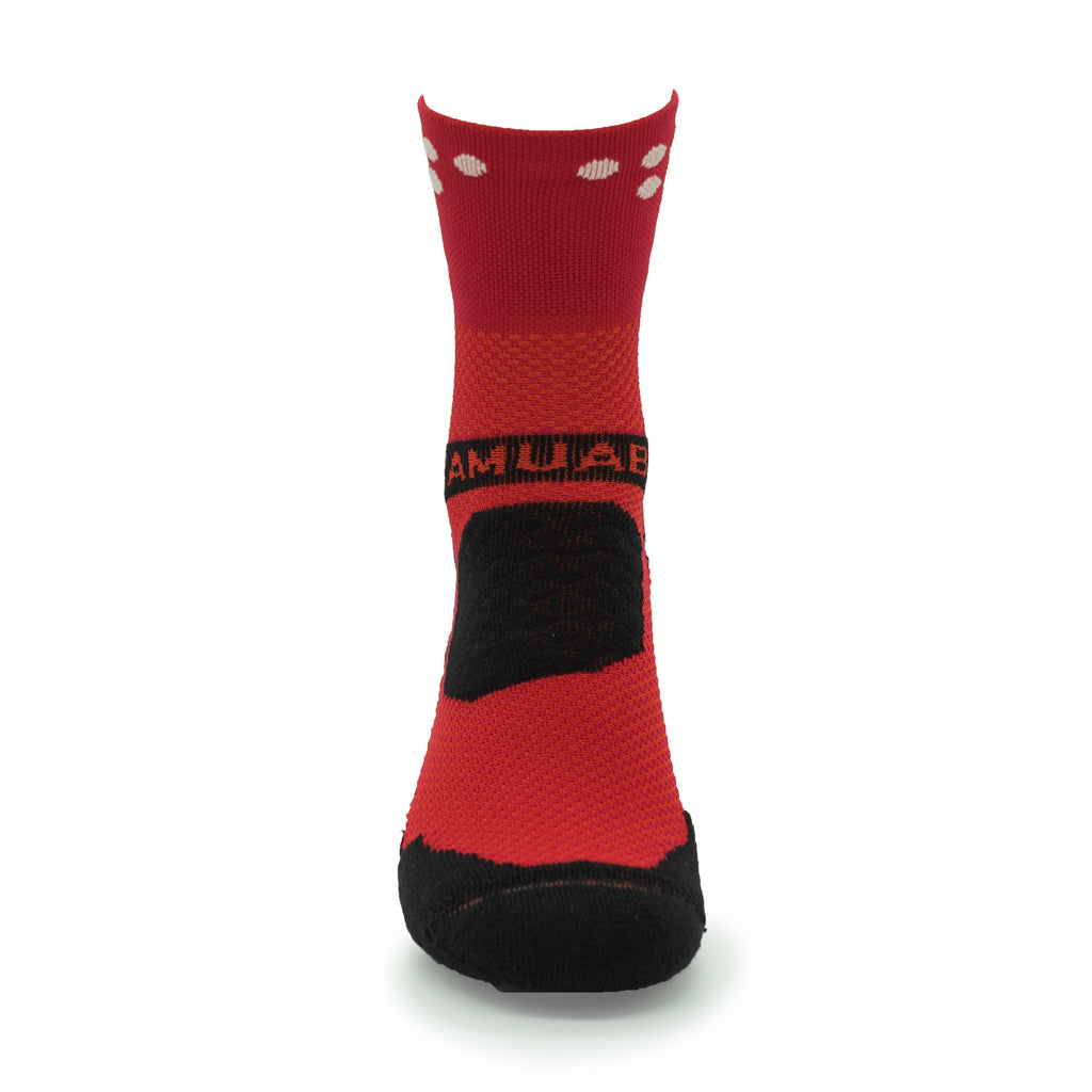 Calcetines Trail Running "TANQUE" 5 estrellas - VINO 16cm