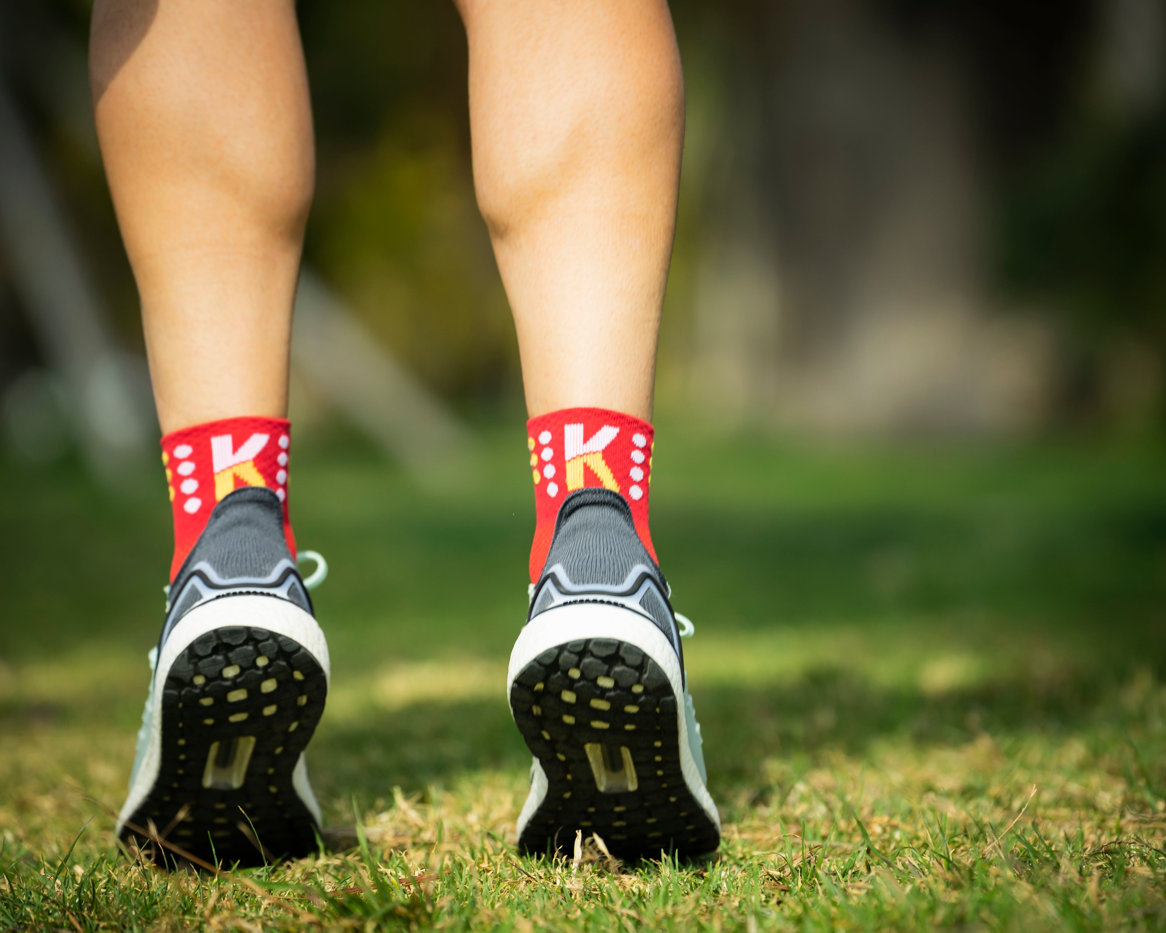 Calcetines Trail Running "TANQUE" 5 estrellas - VINO 16cm