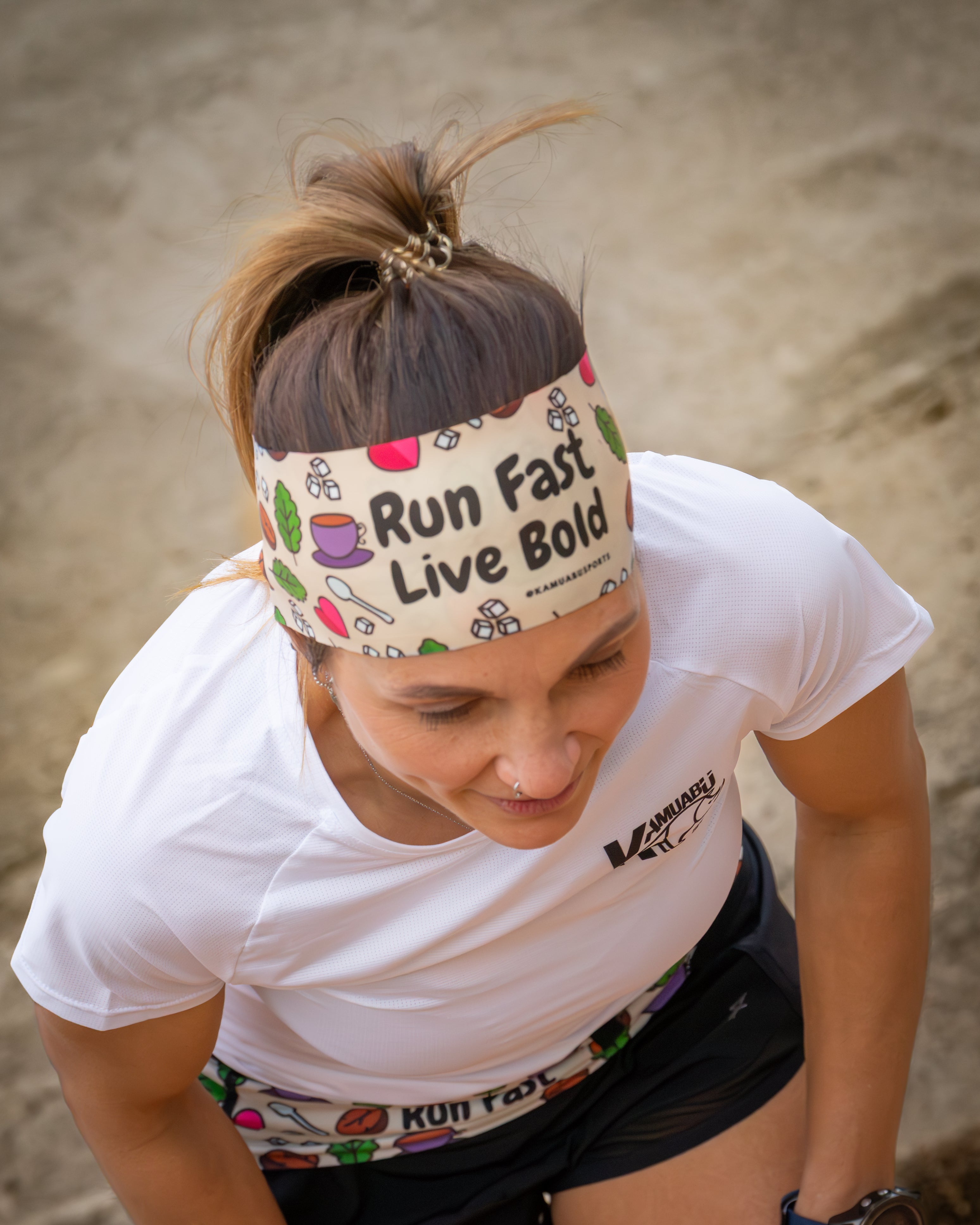 HEAD BAND RUNNING Elite COFFEE TIME - Sin Costuras