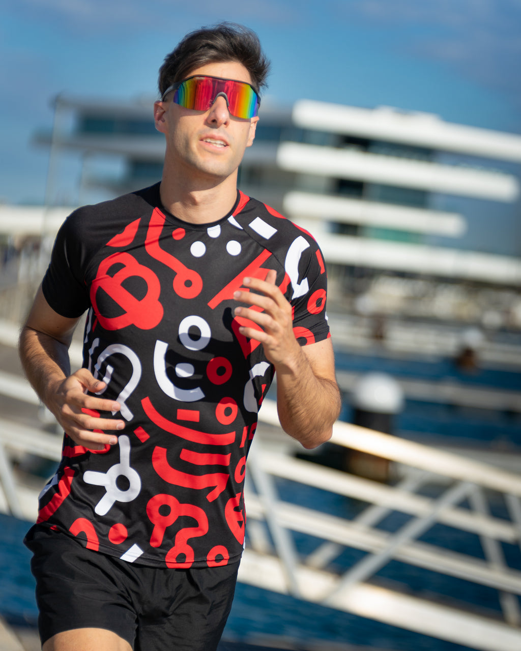 Camiseta DYSTOPIAN 1 de running ADULTO - elástica