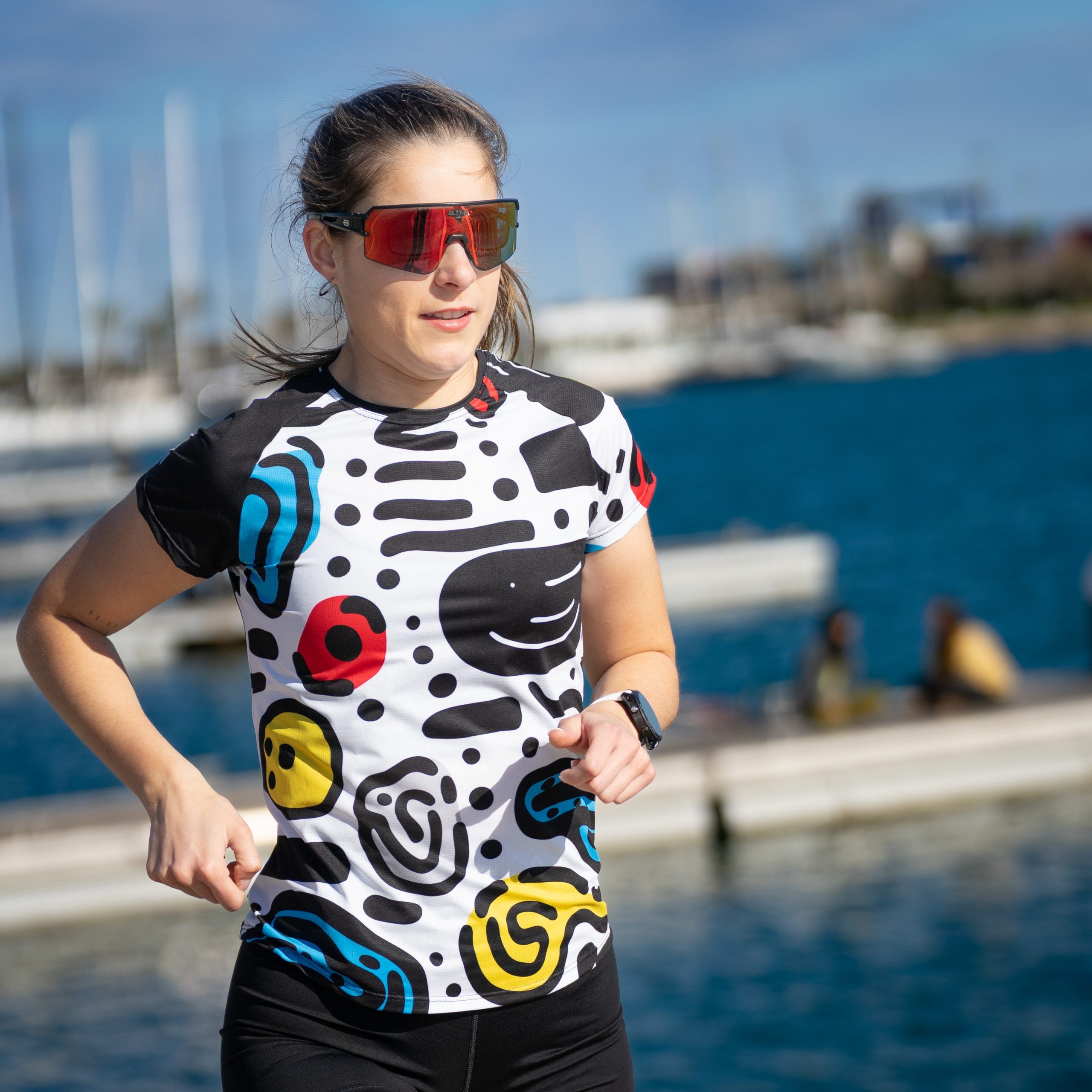 Camiseta DYSTOPIAN 2 de running ADULTO - elástica