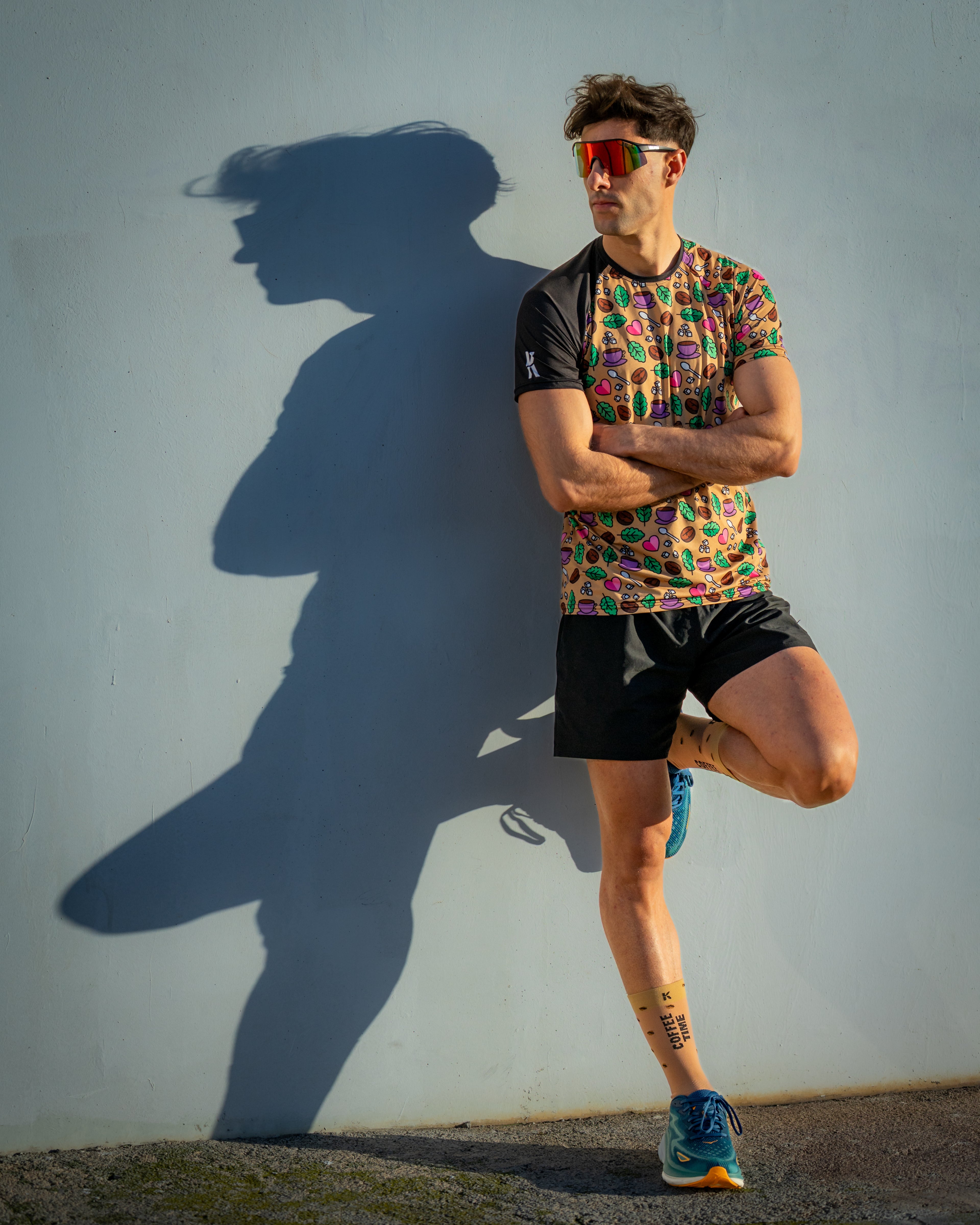 Camiseta COFFEE TIME de running ADULTO - elástica