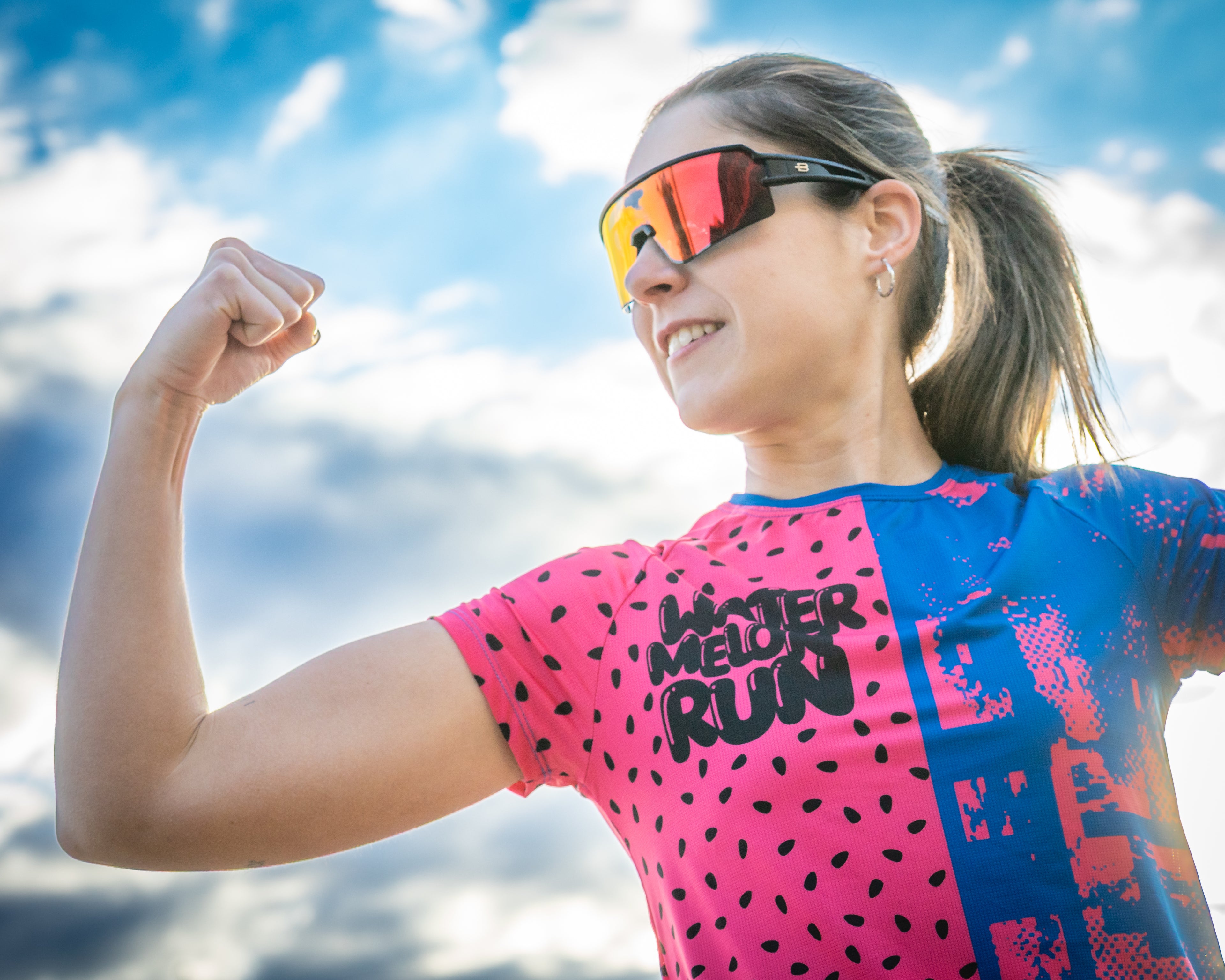 Camiseta WATERMELON de running ADULTO - elástica
