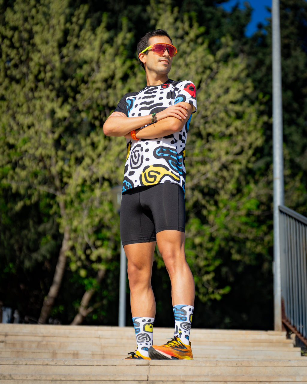 Calcetines DYTOPIAN 2 de RUNNING (Multicolor) de 1 hilo