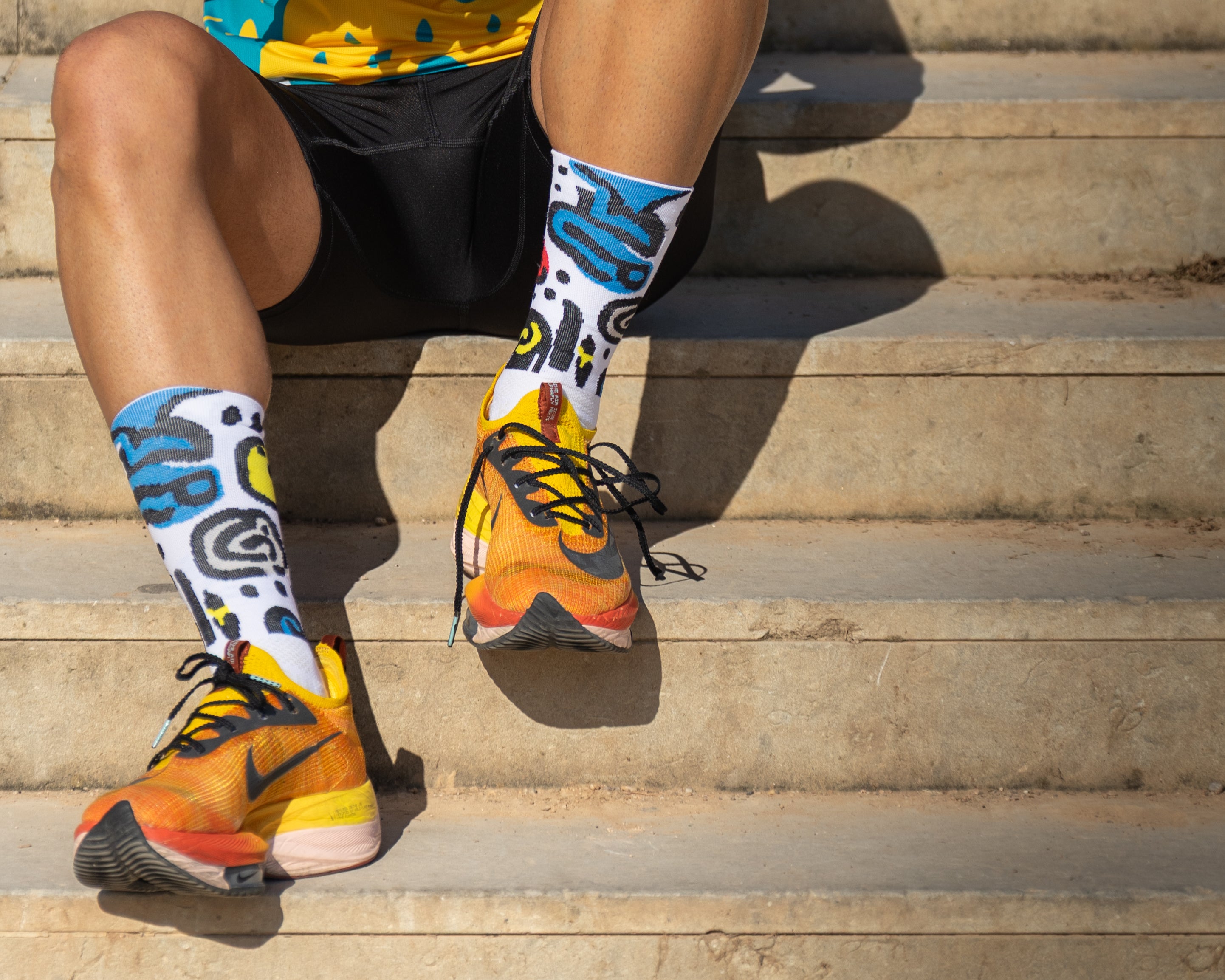 Calcetines DYTOPIAN 2 de RUNNING (Multicolor) de 1 hilo