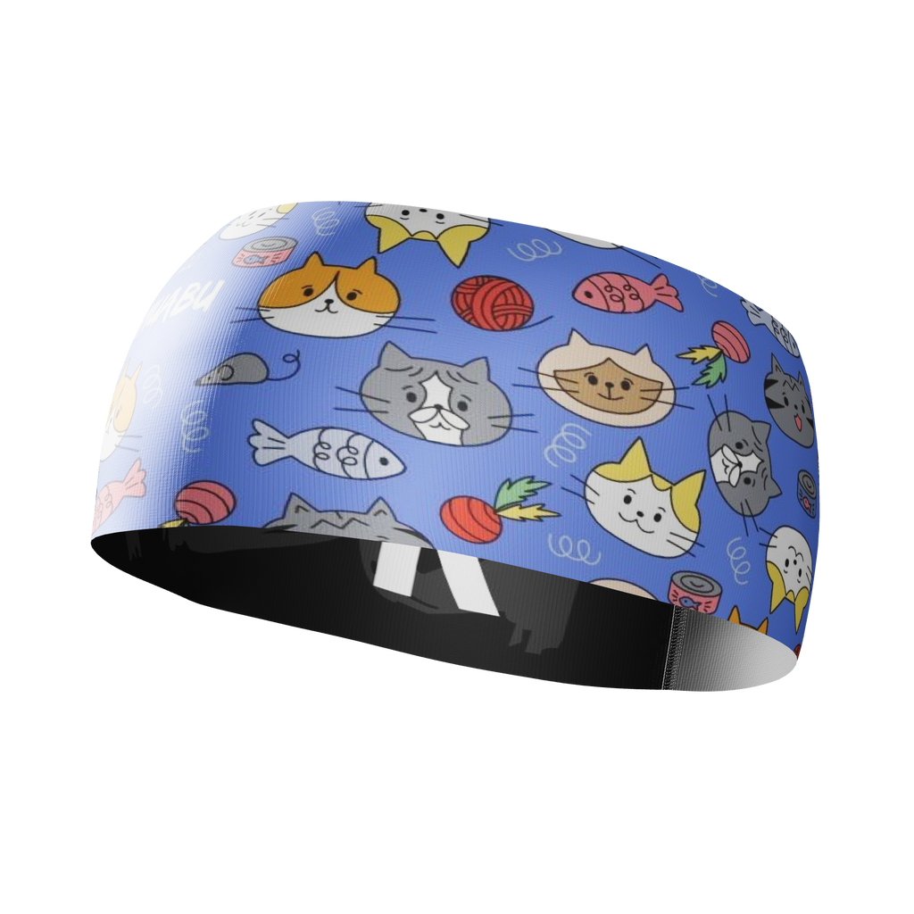 HEAD BAND RUNNING Elite GATITOS - Sin Costuras y Reversible 2 EN 1