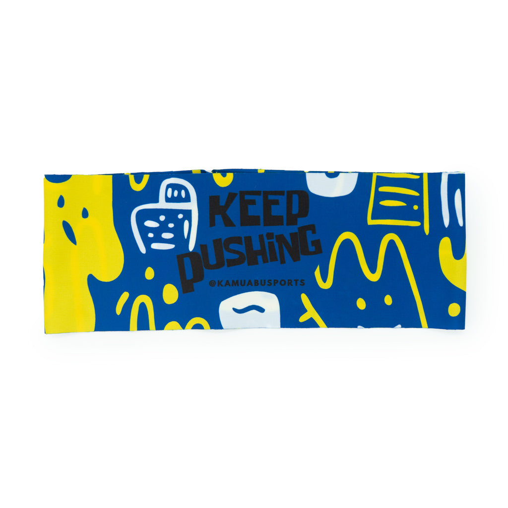 HEAD BAND RUNNING Elite KEEP PUSHING - Sin Costuras